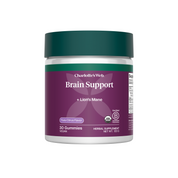 Product Image for Jar of Charlotte&#39;s Web Brain Support gummies on a white background