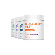 Product Image for Three jars of Charlotte&#39;s Web products on a white background