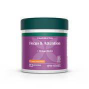 Product Image for Jar of Charlotte&#39;s Web Focus &amp; Attention gummies on a white background
