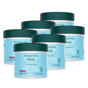 Product Image for Multiple containers of Charlotte&#39;s Web Sleep supplement on a white background