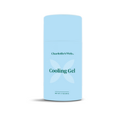 Product Image for Charlotte's Web Cooling Gel in a light blue cylindrical stick container, shown on a clean white background.