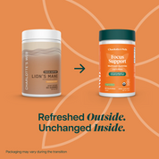 Product Image for Two supplement containers with &#39;Charlotte&#39;s Web&#39; branding on an orange background.