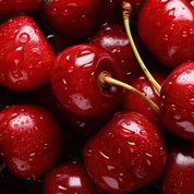 Product Image for Close-up of red cherries with water droplets