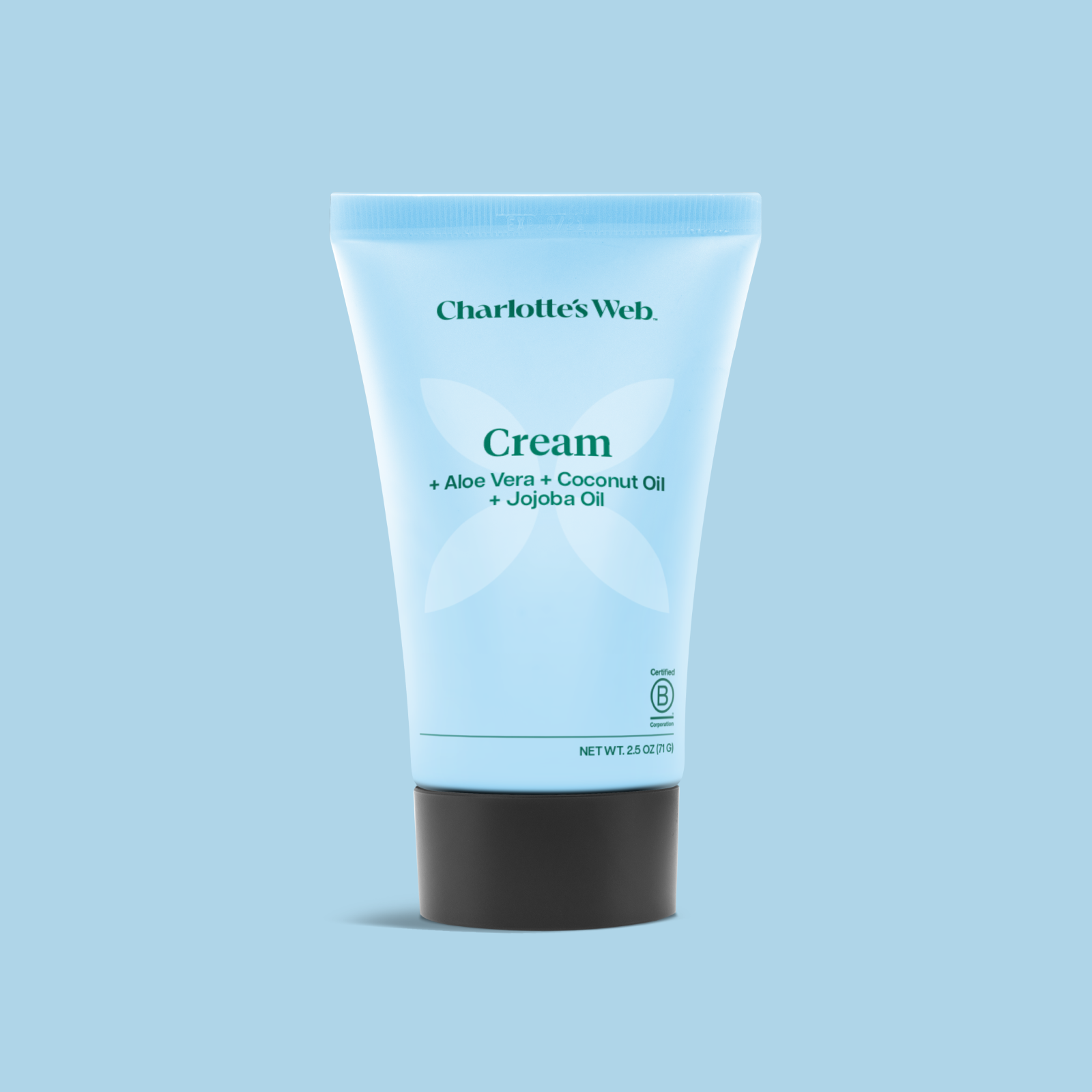 Product Image for Charlotte's Web Cream on a light blue background