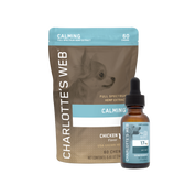 Product Image for Charlotte&#39;s Web full spectrum hemp extract for dogs with a bottle on a white background