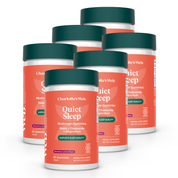 Product Image for Multiple bottles of Charlotte&#39;s Web Quiet Sleep gummies on a white background