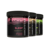 Product Image for Three jars of Charlotte&#39;s Web gummies on a white background